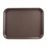 Plateau fast food en plastique Olympia Kristallon marron DP218 Olympia