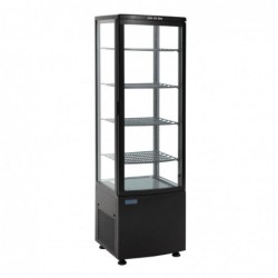 Vitrine réfrigérée avec portes incurvées Polar Série C noire 235L DP289 Polar