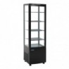 Vitrine réfrigérée avec portes incurvées Polar Série C noire 235L DP289 Polar