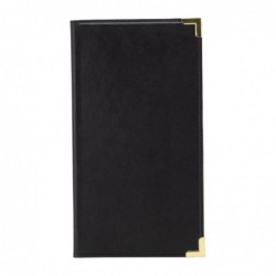 Porte-addition en cuir Securit Classic noir DP725 Securit