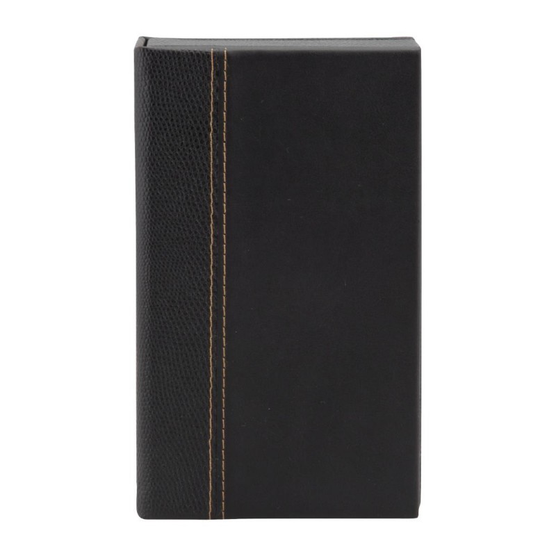 Coffret porte-addition en cuir Securit Trendy noir DP726 Securit