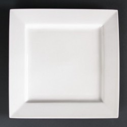 Assiettes carrées Olympia Lumina 265mm (Lot de 4) DP965 Olympia