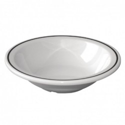 Bols en mélamine filet noir Olympia Kristallon 150mm (lot de 12) DP985 Olympia