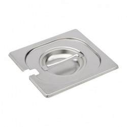 Couvercle inox avec encoche GN 1/6 Gastro M  DR493 Gastro M