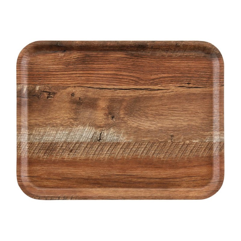 Plateau stratifié surface grainée Madeira Cambro chêne brun 43 cm DR581 Cambro Plateau stratifié surface grainée Madeira Cambro chêne brun 43 cm DR581 Cambro