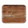 Plateau stratifié surface grainée Madeira Cambro chêne brun 43 cm DR581 Cambro