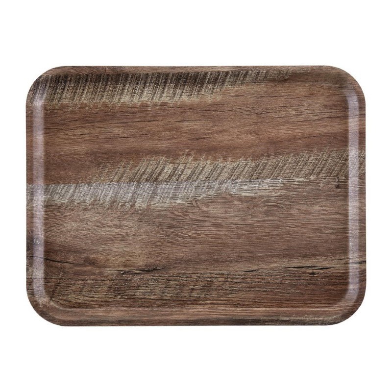 Plateau stratifié surface grainée Madeira Cambro chêne foncé 43 cm DR582 Cambro Plateau stratifié surface grainée Madeira Cambro chêne foncé 43 cm DR582 Cambro