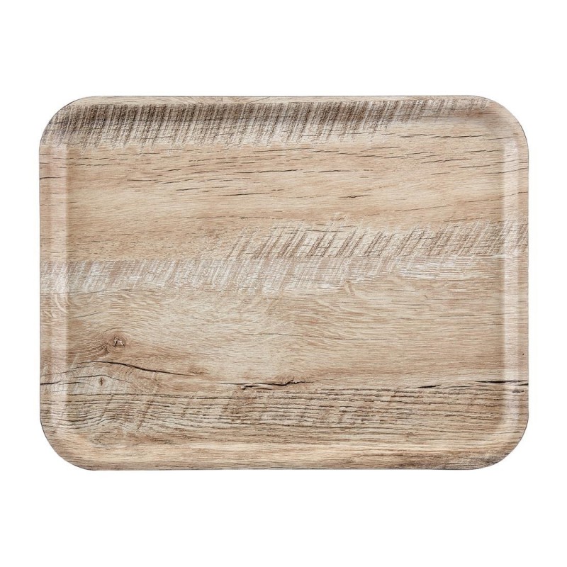 Plateau stratifié surface grainée Madeira Cambro chêne clair 46 cm DR585 Cambro Plateau stratifié surface grainée Madeira Cambro chêne clair 46 cm DR585 Cambro