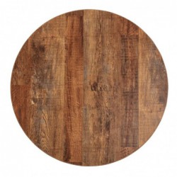 Plateau de table rond Bolero 60 cm effet bois vieilli DR822 Bolero