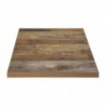 Plateau de table carré Bolero effet bois vieilli - 70 cm DR823 Bolero