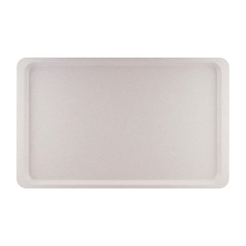 Plateau de service en polyester Roltex GN1/1 530x325mm gris moucheté DR847 Roltex