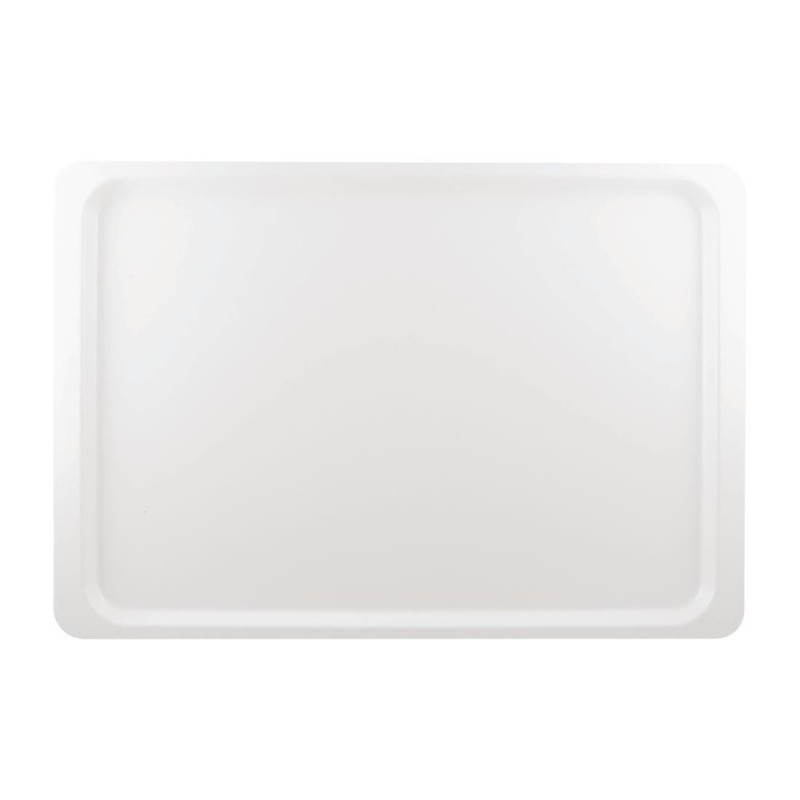 Plateau de service en polyester Roltex Euronorme 530 x 370mm blanc DR857 Roltex