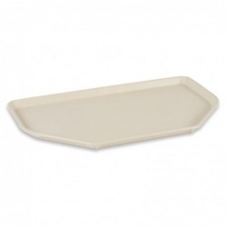 Plateau de service en polyester Roltex Trapèze 500x325mm beige DR867 Roltex