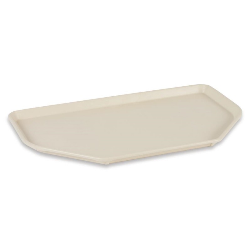 Plateau de service en polyester Roltex Trapèze 500x325mm beige DR867 Roltex