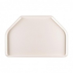 Plateau de service en polyester Roltex Trapèze GN 500x325mm gris  DR868 Roltex