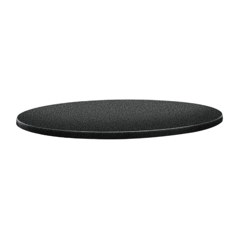 Plateau de table rond Topalit Classic Line 70cm anthracite DR896 Topalit