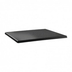 Plateau de table rectangulaire Topalit Classic Line 120x80cm anthracite DR902 Topalit