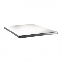 Plateau de table carré Topalit Classic Line 70x70cm blanc pur DR915 Topalit