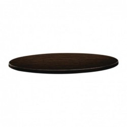 Plateau de table rond Topalit Classic Line 70cm wengé DR920 Topalit