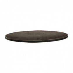 Plateau de table rond Topalit Classic Line 70cm timber DR953 Topalit
