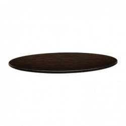 Plateau de table rond Topalit Smartline 70cm wengé DR975 Topalit