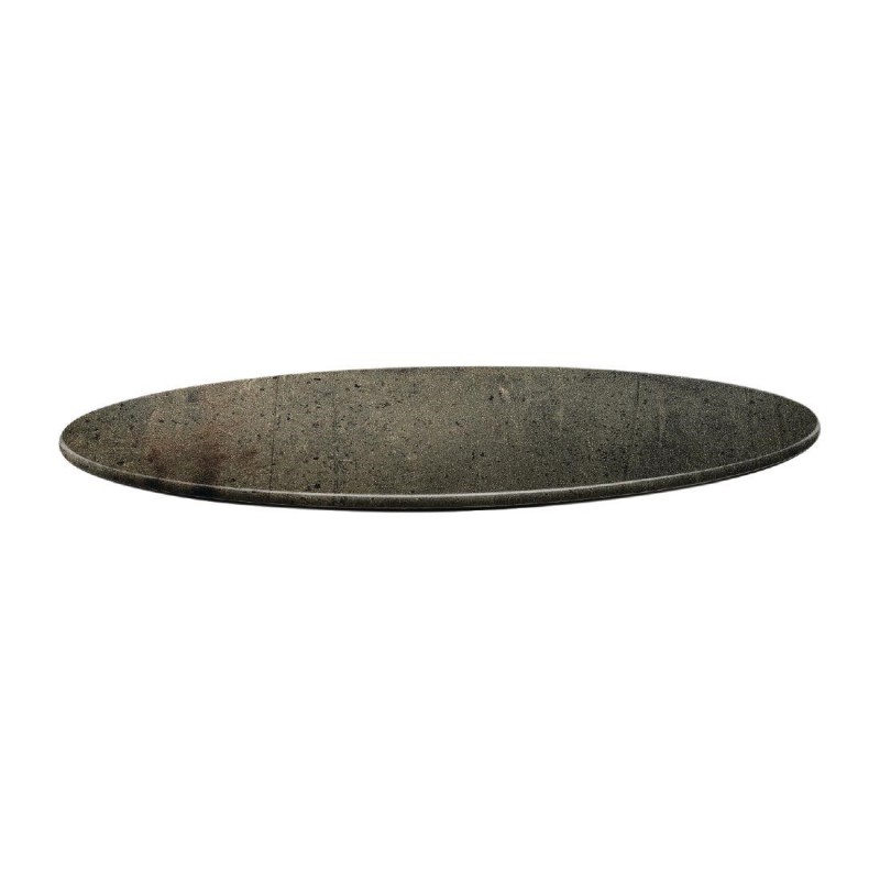 Plateau de table rond Topalit Smartline 80cm béton DR991 Topalit