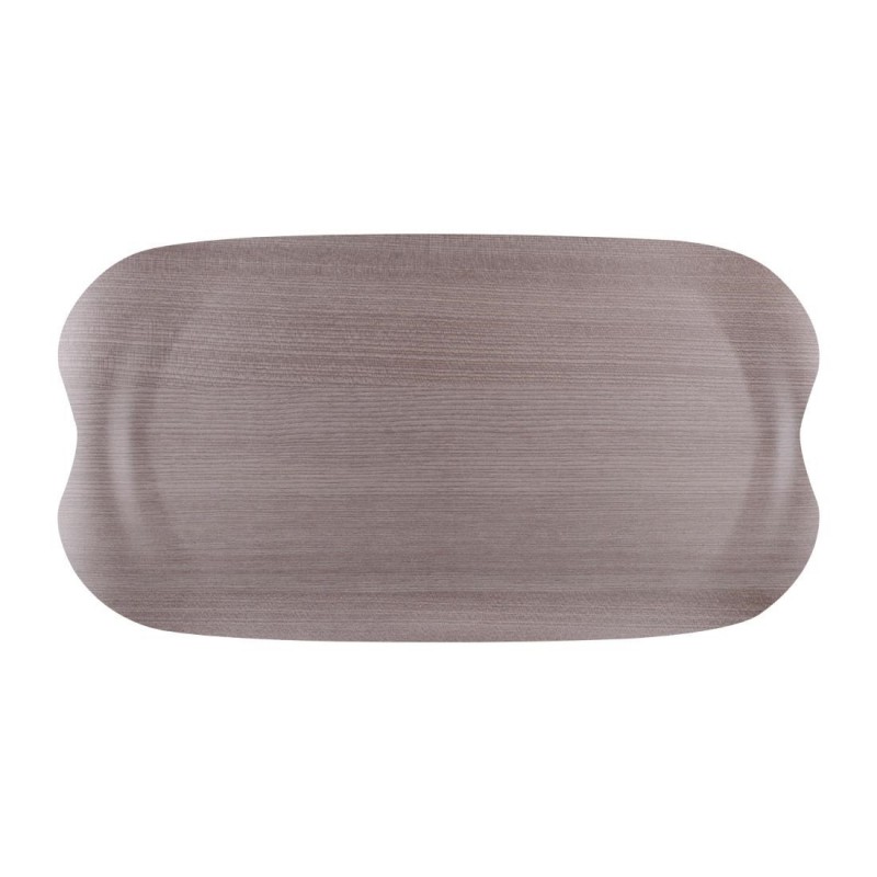 Plateau de service Roltex Wave 43x23cm bois gris veiné DS020 Roltex
