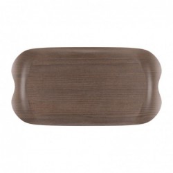 Plateau de service Roltex Wave 43x23cm palissandre veiné DS023 Roltex
