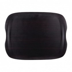 Plateau de service Roltex Wave 43x33cm bois foncé veiné DS026 Roltex