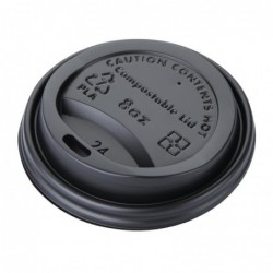 Couvercles gobelets boissons chaudes CPLA compostables Fiesta Compostable 225 ml (lot de 1000) DS052 Fiesta