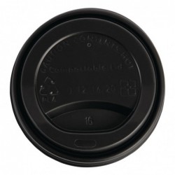 Couvercles gobelets boissons chaudes CPLA Fiesta Compostable 340 ml (lot de 50) DS055 Fiesta