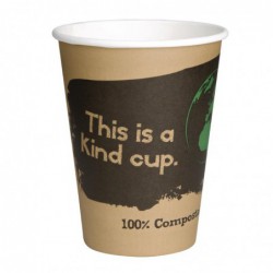 Gobelets boissons chaudes PLA simple paroi compostables 34 cl Fiesta Compostable (x1000) DS058 Fiesta Compostable