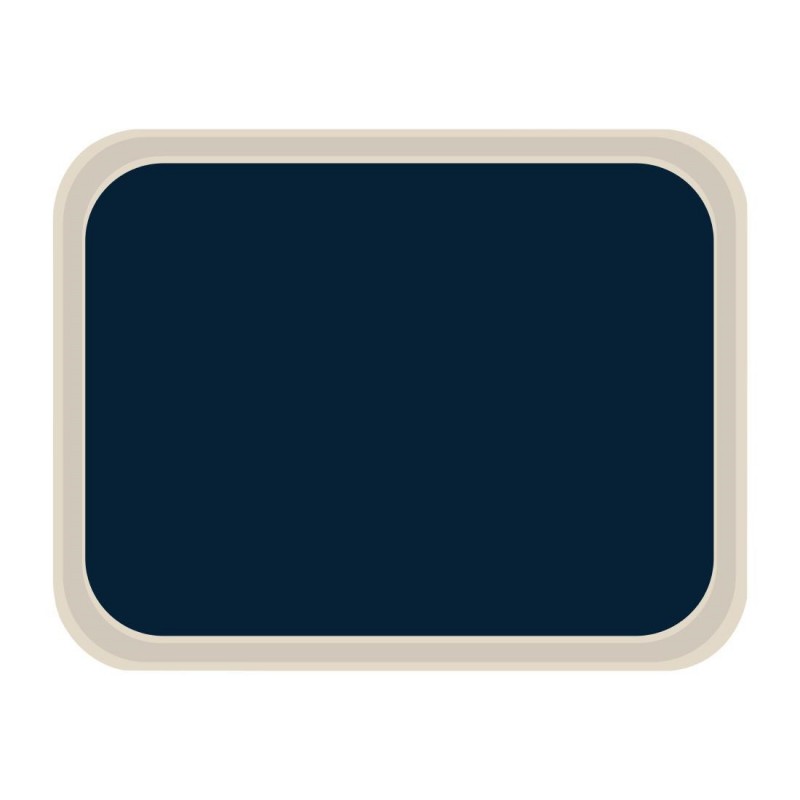 Plateau de service en polyester Roltex standard 455x355mm bleu DS086 Roltex