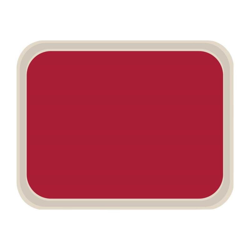 Plateau de service en polyester Roltex America 460 x 360mm rouge DS087 Roltex