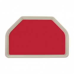 Plateau de service en polyester Roltex Trapèze GN 500x325mm rouge DS093 Roltex