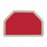 Plateau de service en polyester Roltex Trapèze GN 500x325mm rouge DS093 Roltex