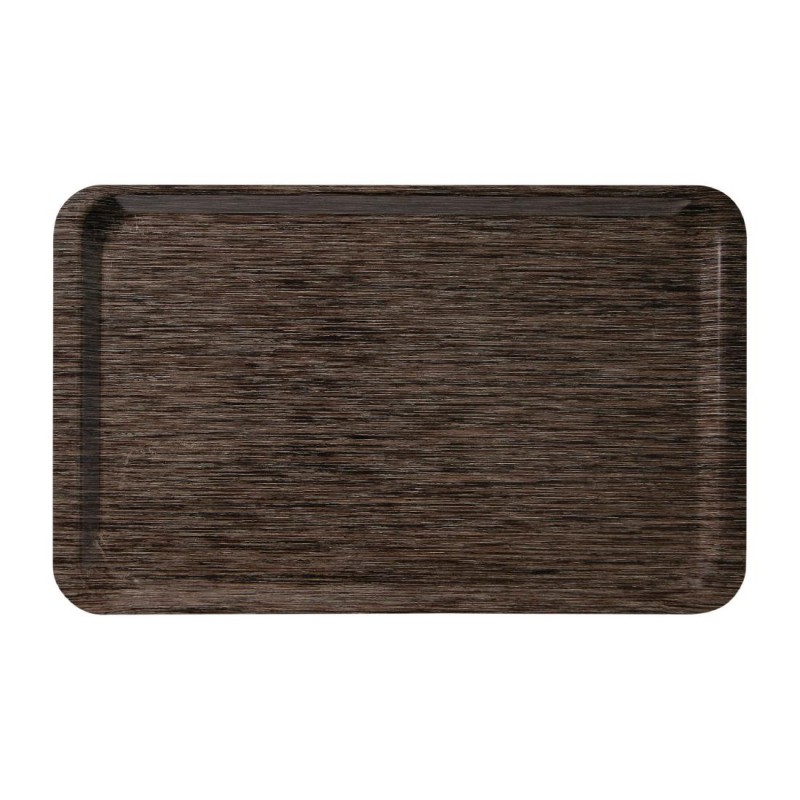 Plateau de service en mélamine Roltex GN1/1 530x325mm wengé DS096 Roltex