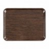 Plateau de service en mélamine Roltex Self 46x36cm wengé DS097 Roltex