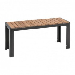 Bancs en acier et acacia Bolero 100 cm (lot de 2) DS154 Bolero