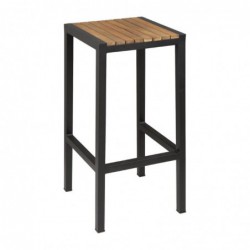 Tabourets de bar en acier et acacia Bolero (lot de 2) DS156 Bolero