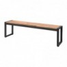 Bancs industriels en acier et acacia Bolero 160 cm (lot de 2) DS158 Bolero
