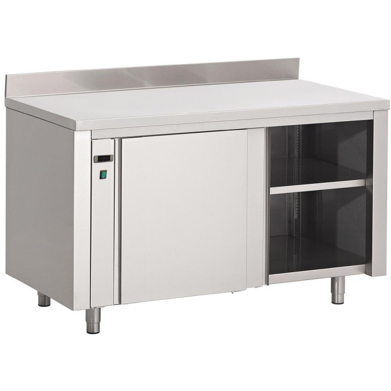 Armoire chauffante inox avec dosseret Gastro M 850x1800x700mm DS438 Gastro M Armoire chauffante inox avec dosseret Gastro M 850x1800x700mm DS438 Gastro M