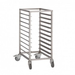 Chariot à glissières inox Gastro M GN 1/1 10 niveaux DS454 Gastro M