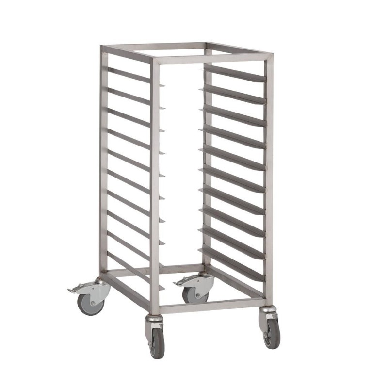 Chariot à glissières inox Gastro M GN 1/1 10 niveaux DS454 Gastro M Chariot à glissières inox Gastro M GN 1/1 10 niveaux DS454 Gastro M