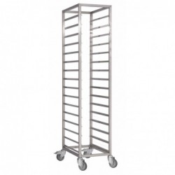 Chariot à glissières inox Gastro M GN 1/1 18 niveaux DS457 Gastro M