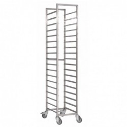 Chariot à glissières inox Gastro M 600x400mm 18 niveaux DS459 Gastro M