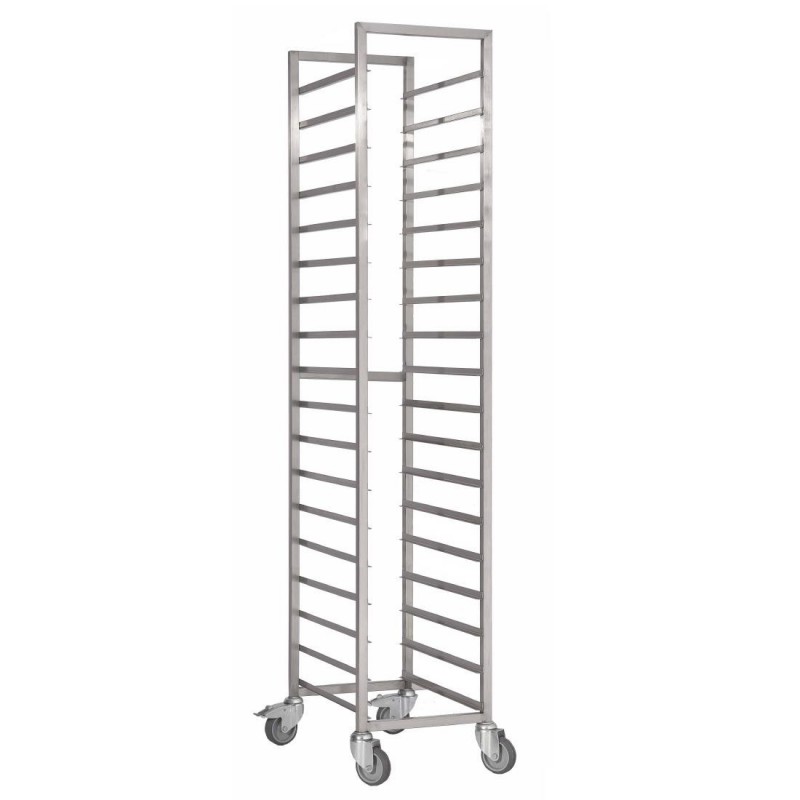 Chariot à glissières inox Gastro M 600x400mm 18 niveaux DS459 Gastro M Chariot à glissières inox Gastro M 600x400mm 18 niveaux DS459 Gastro M