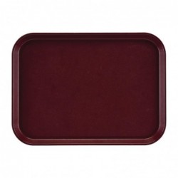 Plateau antidérapant rectangulaire en fibre de verre Cambro EpicTread bordeaux 415 mm DS518 Cambro
