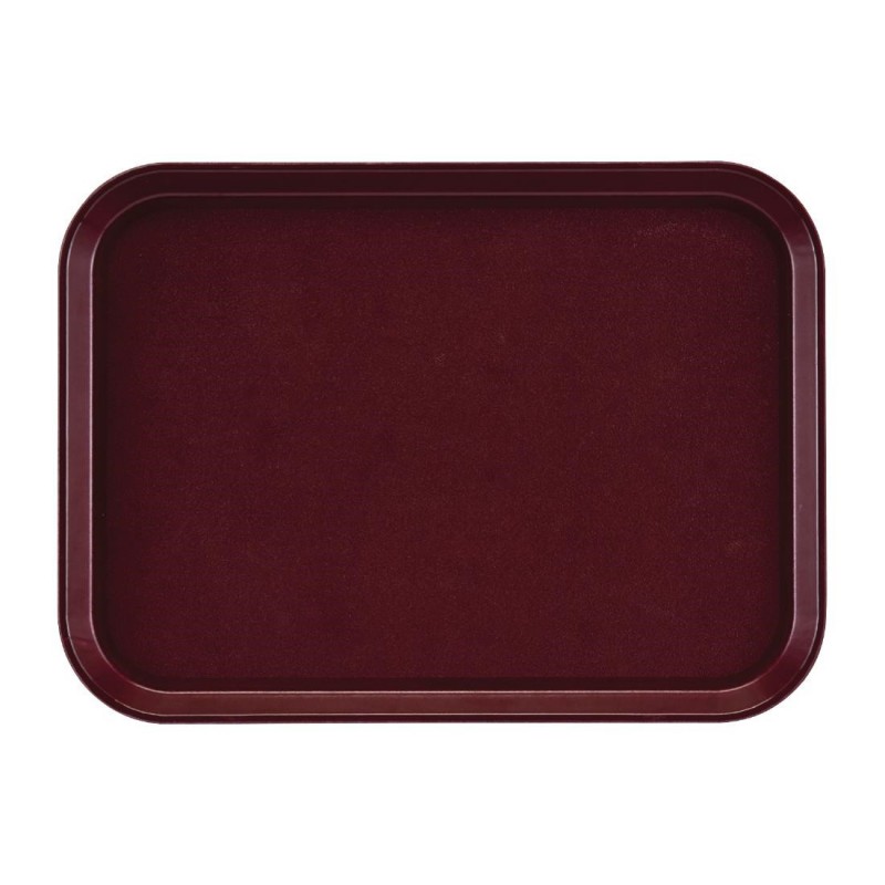 Plateau antidérapant rectangulaire en fibre de verre Cambro EpicTread bordeaux 415 mm DS518 Cambro Plateau antidérapant rectangulaire en fibre de verre Cambro EpicTread bordeaux 415 mm DS518 Cambro