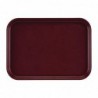 Plateau antidérapant rectangulaire en fibre de verre Cambro EpicTread bordeaux 415 mm DS518 Cambro